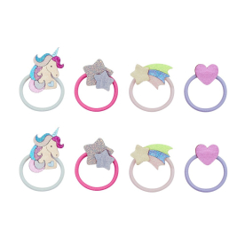 Unicornland mini hajgumik – 8 darabos