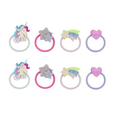 Unicornland mini hajgumik – 8 darabos