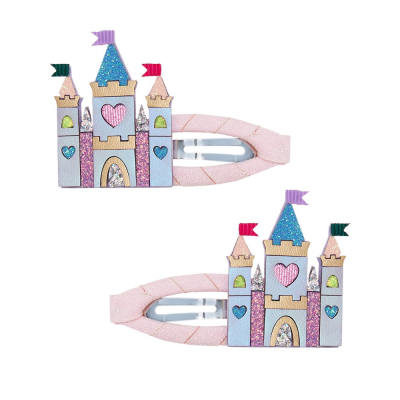 Szivárványkastély hajcsatok – 2 darabos