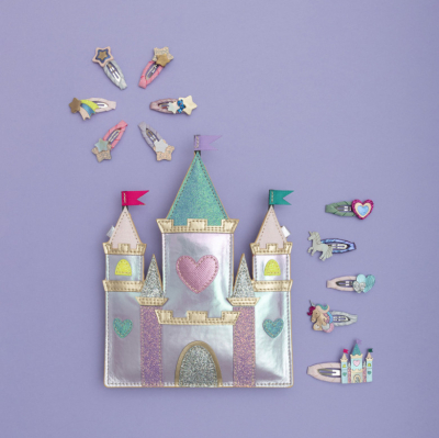 Rétegezett szívek és csillagok mini csatok – 5 darabos