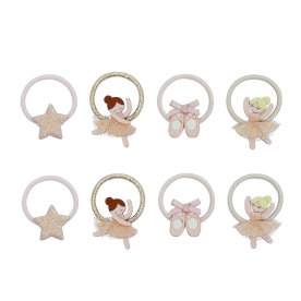 Balerina mini hajgumik – 8 darabos