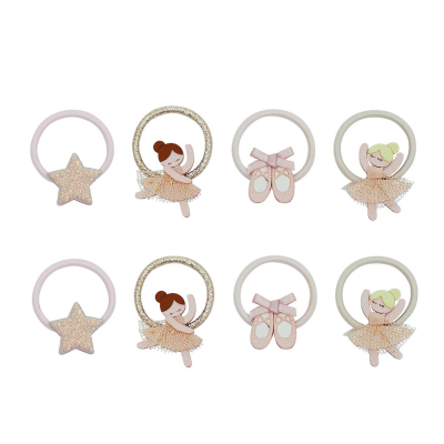 Balerina mini hajgumik – 8 darabos