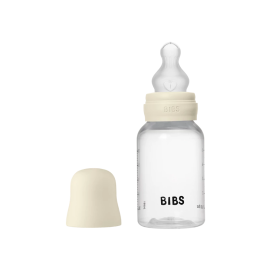 BIBS cumisüvegszett - szilikon cumifejjel (Krémfehér) 150 ml