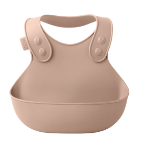 BIBS előke (púderrózsaszín)