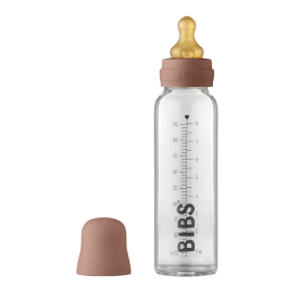 BIBS üveg cumisüvegszett – natúr kaucsuk cumifejjel (mackó), 225 ml