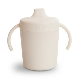 Mushie tanulópohár (krémfehér)